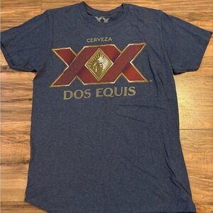 Men's Navy Graphic Tee - Cerveza Logo